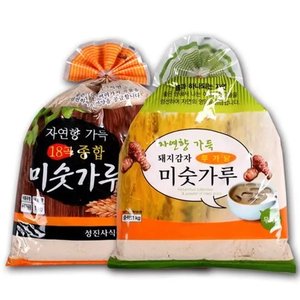 돼지감자 미숫가루 1kg + 18곡 종합미숫가루 1kg (9,050원/무배)