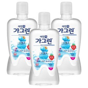 가그린 어린이용 구강세정제 딸기향 랜덤발송, 380ml, 3개 (7,030원)