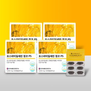 포스파티딜세린 징코 PS 60캡슐 4박스 4개월분 (66,900원/무배)