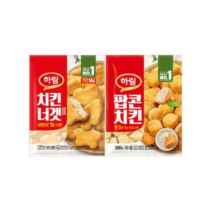 하림 팝콘치킨 1kg + 치킨너겟2 1kg (18,480원/무료)