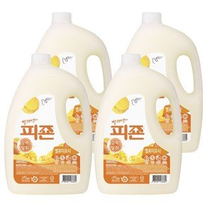 피죤 레귤러 섬유유연제 옐로미모사 본품, 3.1L, 4개 (14,990원)