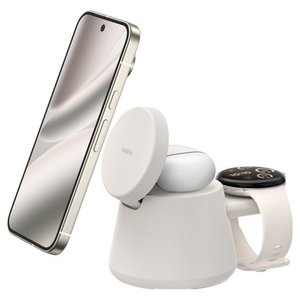 벨킨 울트라차지 3in1 Qi2 25W 모듈형 초고속 무선 충전 독 WIZ052krSA (51,590원)