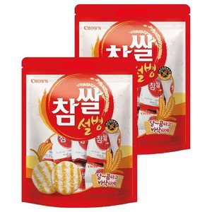 크라운 참쌀설병, 270g, 2개 (7,500원)