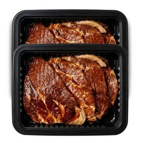 하나농수산연합 제주 흑돼지왕구이 칼집 양념 갈비, 2개, 1.2kg (26,450원)