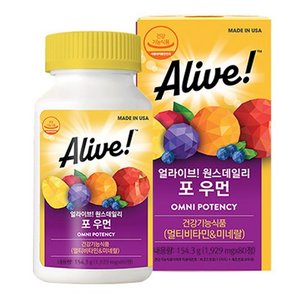 얼라이브 원스데일리 포 우먼 멀티비타민, 80정, 1개 (23,320원) (무료)
