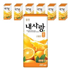 웅진 내사랑 오렌지 드링크, 185ml, 24개 (5,750원)