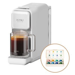 카누 바리스타 페블 커피머신 + 웰컴 캡슐 키트 세트, DSM-DN, 페블 화이트 (57,370원)