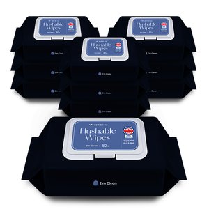 아임클린 화장실용 비데 물티슈 80매 10팩 (16,640원) (무료)