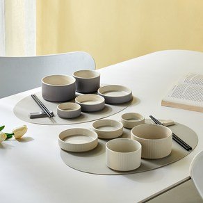 모던하우스 어반 2인조 식기 홈세트 12p, 아이보리 + 그레이, 본품 12p, 1세트 (15,900원)