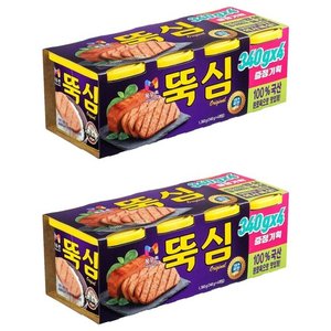 목우촌 뚝심 햄 통조림, 340g, 8개 (21,570원)