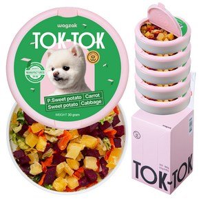 와그작 강아지 톡톡 미니 트릿, 혼합맛(고구마/자색고구마/당근/양배추), 30g, 6개 (12,000원)