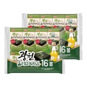 올리브녹차 도시락김 32봉 (8,500원/무료)
