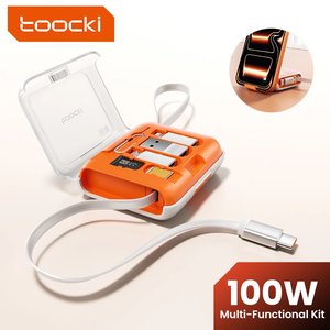 투키 100W 접이식 케이블 3in1 고속충전케이블 (8원 / 무료)