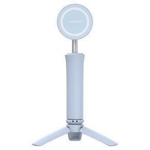 아라리 맥세이프 360도 회전 기내용 스마트폰 미니 삼각대 거치대 셀카봉 맥피포드 라이트, 블루, 1개 (15,840원)