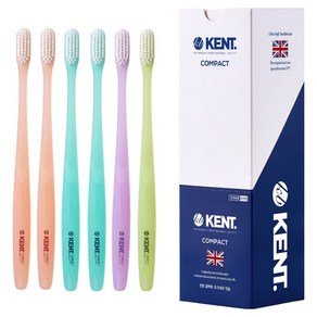 켄트 콤팩트 초극세모 칫솔 세트, 6개입, 1세트 (17,300원)