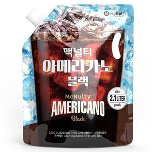 맥널티커피 아이스 아메리카노 블랙 대용량 파우치, 2.1L, 1개 (3,380원) (로켓)