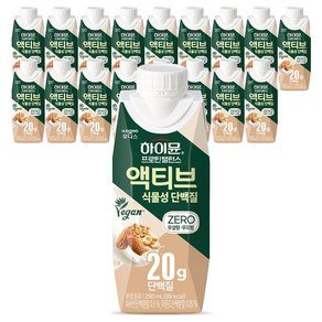 일동후디스 하이뮨 프로틴 밸런스 액티브 식물성 단백질 음료, 250ml, 18개 (23,940원)