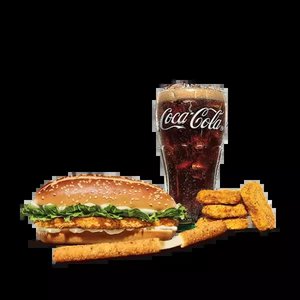 롱치킨버거+콜라R+너겟킹4조각+21치즈스틱 (7,000원/무료)