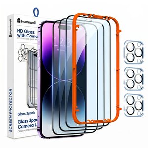 3+3 9H 파손방지 HD 풀커버 액정,카메라렌즈 강화유리세트 6매입 (9,900원 / 무료)