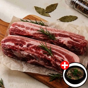 바베큐/수육용 통삼겹살 총 1KG+전고객 순댓국1인분 증정 (11,940원/무료)