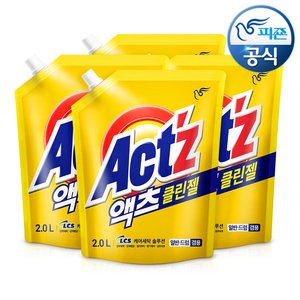 액츠 세탁세제 클린젤 겸용 2L x4개 (13,000원) (무료)