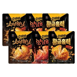 삼카) 고메 소바바 순살치킨 240g x6개 (소이허니 2개 + 양념 2개 + 황홀순살 2개) (20,370원/무료)