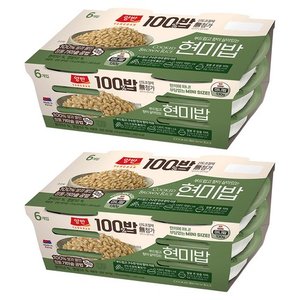 양반 100밥 현미밥, 130g, 12개 (8,900원) (무료)