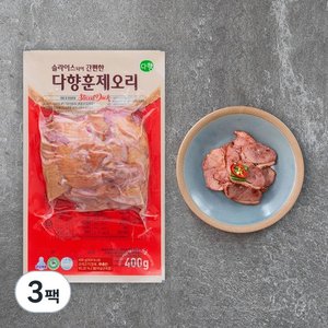 다향 훈제오리 슬라이스, 400g, 3팩 (16,250원)