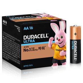 듀라셀 울트라 알카라인 AA건전지 보관박스팩, 16개입, 1개 (13,230원)