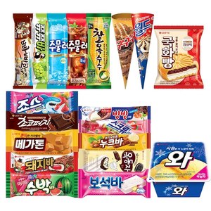 롯데 옛날 막대 아이스크림 10종 5개 혼합 (옥동자/스트큐바/메가톤 등) (20,369원) (무료)