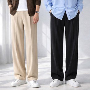 남자 가을 세미 와이드 밴딩 슬랙스 팬츠 (21,900원)