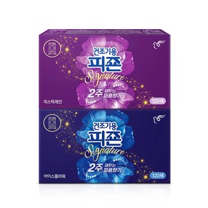 피죤 건조기용 섬유유연제시트 시그니처 120매+120매 (14,900원) (무료)