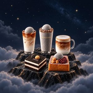 파스쿠찌 아메리카노(R) + 흑임자 젤라또 허니브레드 (9,660원) (무료)