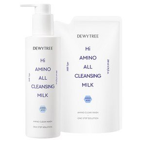 듀이트리 하이 아미노 올 클렌징 밀크 본품 200ml + 리필 200ml 세트, 400ml, 1개 (9,700원)