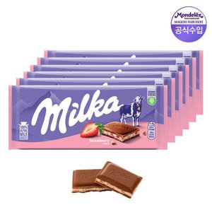 밀카 타블렛 초콜릿 스트로베리 100g 6개 (12,840원) (무료)