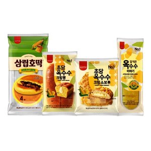 삼립 여름제철 옥수수빵 4종 8봉 (크림빵/소보로/옥수수이야기/초당호떡) (9,940원/무료)