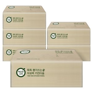 깨끗한나라 뽑아쓰는 키친타올 100매 6박스 (6,870원) (무료)