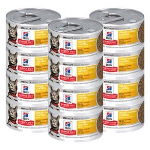 힐스사이언스다이어트 어덜트 유리너리 헤어볼 컨트롤 고양이 습식사료, 닭, 82g, 12개 (27,660원)