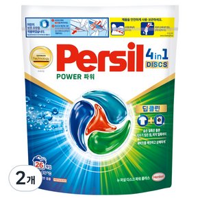 퍼실 뉴 디스크 파워 플러스 캡슐세제, 1.3kg, 26개입, 2개 (21,060원)