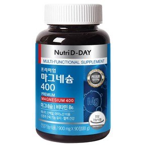 뉴트리디데이 프리미엄 마그네슘 400, 90정, 1개 (9,260원)