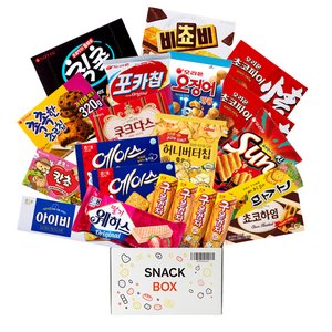 사무실 과자세트 스낵 비스킷쿠키 21입 세트 2호 (쵸코하임 + 초코파이 2p + 오징어땅콩 + 포카칩 오리지날 + 허니버터칩 + 아이비 + 칸쵸 + 구운감자 4p + 촉촉한초코칩 + 딸기웨하스 + 돌아온 썬 핫스파이 + 에이스 2p + 비쵸비 + 고소미 외 2종) (22,770원)