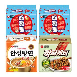 배홍동 8개 + 안성탕면 5개 + 짜파게티 5개 (12,270원/무료)