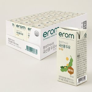 이롬 국산콩 무가당두유, 190ml, 24팩 (14,800 / 무료배송)