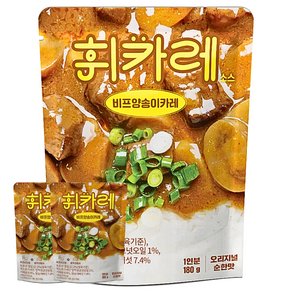 휘카레 한남동 비프양송이카레 순한맛, 180g, 3개 (12,780원)