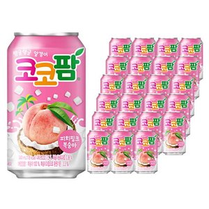 코코팜 피치핑크 복숭아 340ml 24개 (12,370원) (무료)
