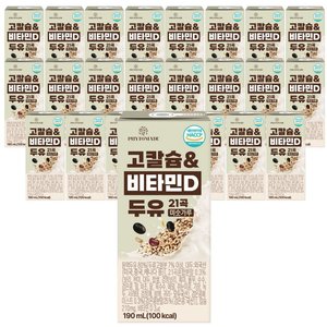 파이토메이드 고칼슘&비타민D 두유 21곡 미숫가루, 190ml, 24개(5700원/무배)