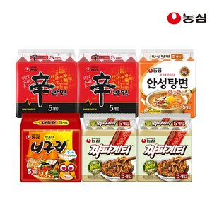 농심 신신안너짜짜 30입 (신라면10+안성탕면5+너구리5+짜파게티10) (19,340원/무료)