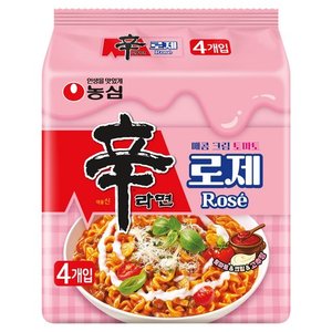 신라면 로제 134g, 4개 (4,440원)