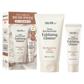 su:m37° 시크릿 라이스 누룩 필링 투 폼 클렌저 120g + 40g 세트, 1세트 (26,190원)
