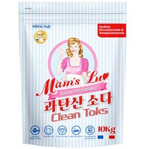 맘스럽 클린톡스 10kg 과탄산소다 초강력 부스터 특대용량 표백제 세탁세제 산소계표백제 얼룩제거 탈취인증 1등급 제품입니다 세스퀴소다 첨가, 1개 (14,390원)